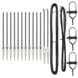 slupki-ogrodzeniowe-13-pcs-szary-o32mm-80-cm-stal-galwanizowana