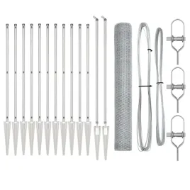 ogrodzenie-z-slupkami-srebrny-1-2-x-25-m-stal-pokryta-pcv