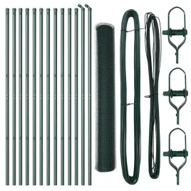 ogrodzenie-z-slupkami-zielony-1-x-25-m-stal-pokryta-pcv