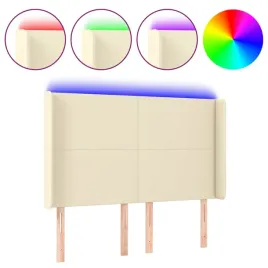 zaglowek-do-lozka-z-led-kremowy-147x16x118-128cm-sztuczna-skora