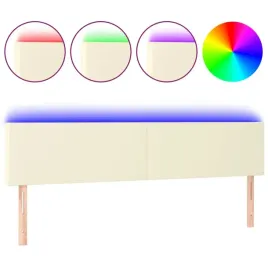 zaglowek-do-lozka-z-led-kremowy-160x5x78-88cm-sztuczna-skora
