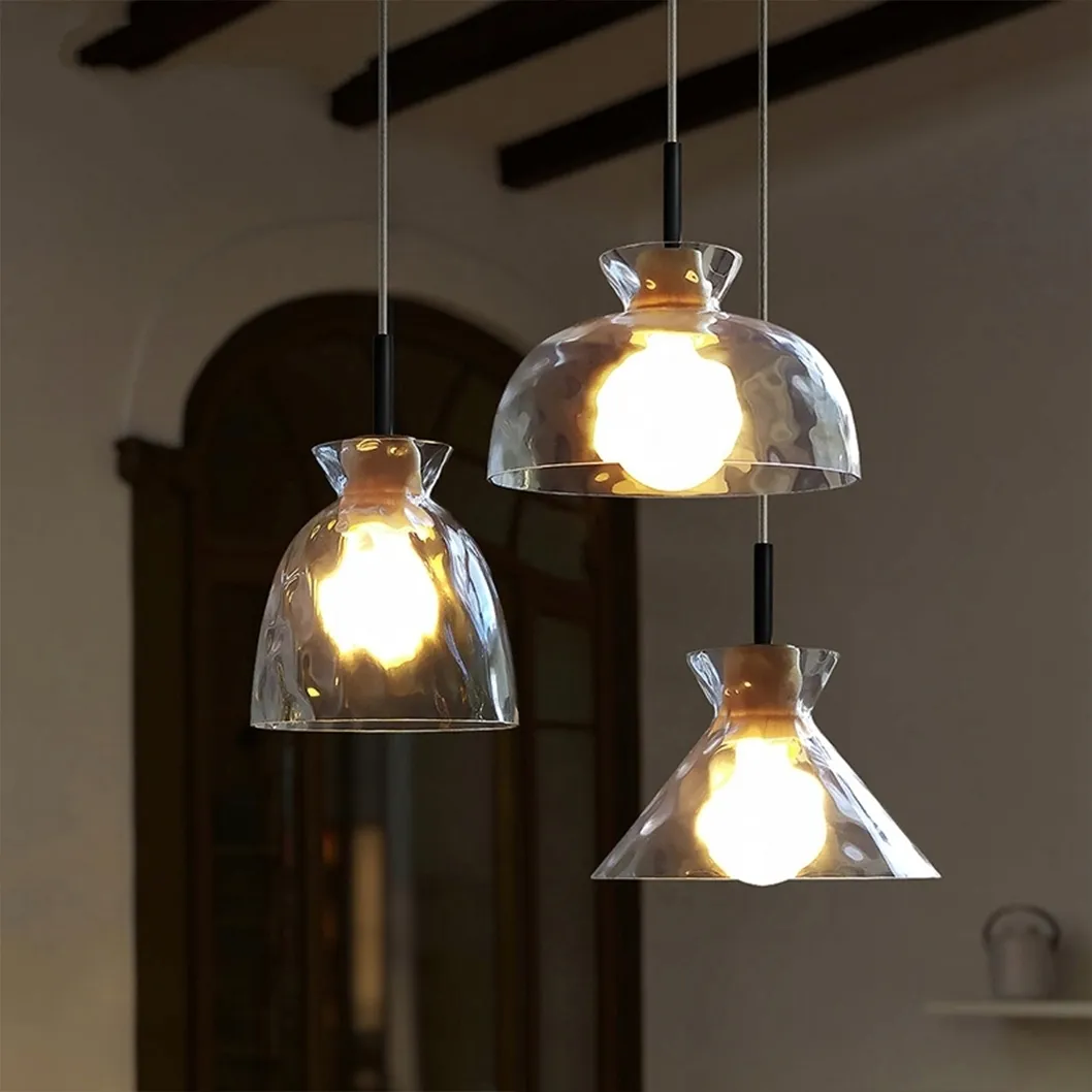 lampa-sufitowa-wiszaca-jednopunktowa-e27-szklana-drewno-boho-retro-stan-nowy