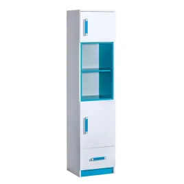 meble-trafiko-04-regal-na-ksiazki-zabawki-z-polkami-drzwiami-szuflada-turku