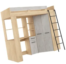 lozko-pietrowe-z-biurkiem-szafa-narozna-antresola-flo-p-dab-cremona-beton