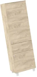 meble-gaves-07-regal-z-polkami-szuflada-zamkniety-loft-dab-endgrain-bialy