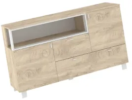 meble-gaves-03-duza-komoda-z-szufladami-drzwiami-do-salonu-dab-endgrain-bia