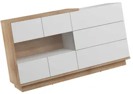 meble-brita-10-duza-witryna-komoda-z-szufladami-dab-sonoma-bialy-polysk