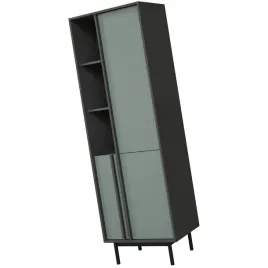 meble-alsy-03-regal-na-ksiazki-z-polkami-drzwiami-do-salonu-antracyt-aloes