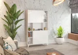 meble-megi-2-regal-biurko-bialy-polysk-stan-nowy