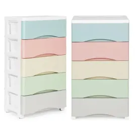 regal-z-5-wysuwanymi-szufladami-nogi-z-kolkami-kolorowe-szuflady