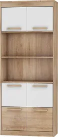 meble-emax-31-regal-w6d-sonoma-jasna-bialy-polysk
