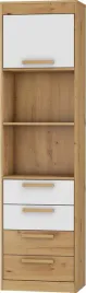 meble-emax-29-regal-w1d4s-dab-artisan-bialy-polysk