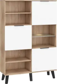 meble-vens-09-regal-3d-sonoma-jasna-bialy-polysk