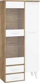 meble-norsid-17-witryna-1d2s-dab-craft-zloty-bialy