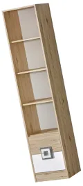 meble-nico-06-regal-na-ksiazki-zabawki-z-polkami-szufladami-dab-bialy-popie