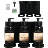 uniwersalny-potrojny-uchwyt-scienny-na-dozownik-mydla-zelu-bez-wiercenia