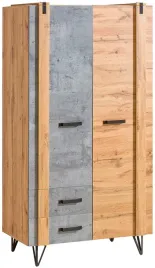 meble-lofter-01-szafa-z-szufladami-loft-do-przedpokoju-garderoba-dab-wotan