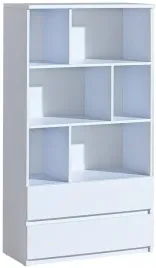 meble-arca-04-biurowy-niski-regal-na-ksiazki-z-polkami-szufladami-bialy-80