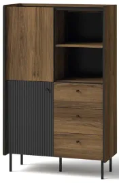 meble-prestigo-04-regal-na-ksiazki-z-szufladami