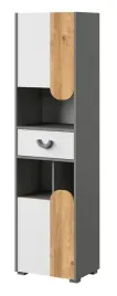 meble-carini-03-waski-regal-na-ksiazki-z-szuflada