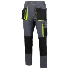 spodnie-do-pasa-proman-stretch-250-szary-zolty-rozm-60