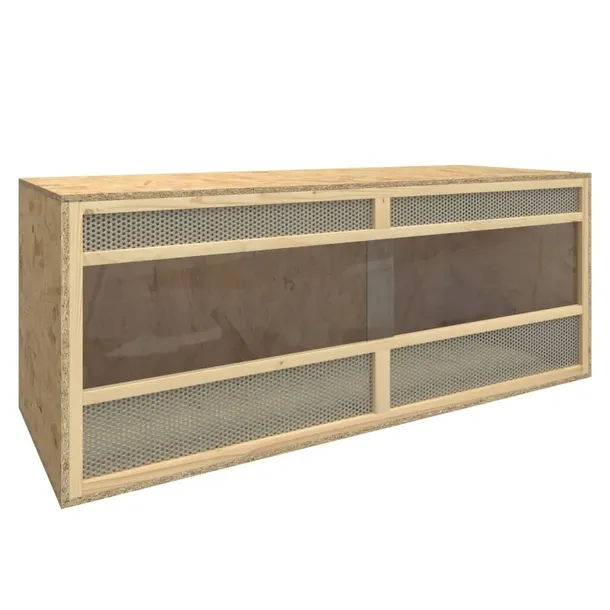 Terrarium dla gadów z drewnopochodnego materiału 120x50x50 cm