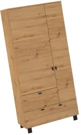 meble-gaves-14-szafa-z-drazkiem-polkami-do-przedpokoju-dab-artisan-czarny