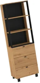 meble-gaves-11-wysoki-regal-z-polkami-szufladami-loft-dab-artisan-czarny