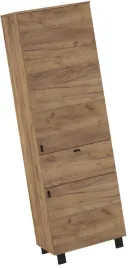 meble-gaves-07-regal-z-polkami-szuflada-zamkniety-loft-dab-craft-zlo-czarny