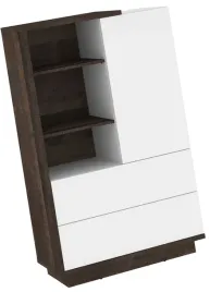 meble-brita-17-niski-regal-z-szufladami-polkami-dab-grange-bialy-polysk