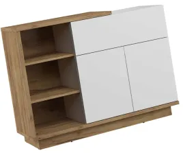 meble-brita-06-szafka-komoda-z-polkami-drzwiami-dab-craft-zloty-bialy-polys