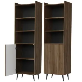 meble-ademo-01-regal-na-ksiazki-nozkach-z-szafka-do-salonu-orzech