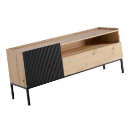 meble-kome-10-komoda-stolik-szafka-rtv-z-drzwiami-na-nozkach-artisan-czarny