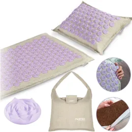 mata-do-akupresury-z-kolcami-neo-sport-ns902-szaro-lawendowa