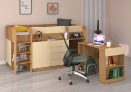 lozko-pietrowe-biurko-komoda-z-szufladami-antresola-emi-l-dab-artisan-krem