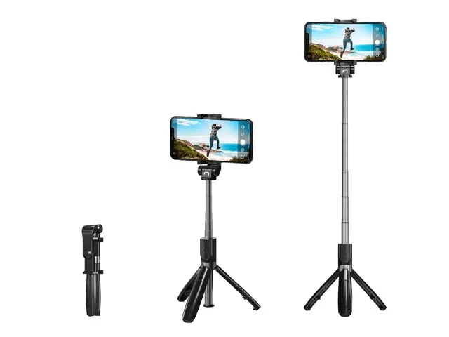 tripod-kijek-selfie-statyw-pilot-bluetooth-natec-stan-nowy