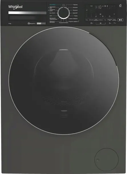 Whirlpool AutoDose MXWM07GADSPL Funkcje AI AdaptiveWash 10kg 1400obr/min Zdalne sterowanie