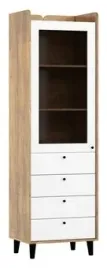 meble-celo-27-witryna-4s-dab-artisan-bialy-polysk