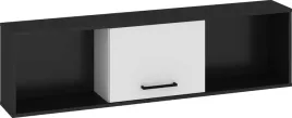 meble-bip-16-szafka-wiszaca-1d-czarny-bialy-polysk