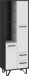 meble-bip-10-regal-2d2s-czarny-bialy-polysk