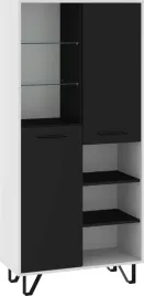 meble-bip-09-regal-2d-bialy-czarny-polysk
