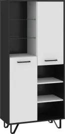 meble-bip-09-regal-2d-czarny-bialy-polysk