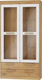meble-emax-44-witryna-2s-dab-artisan-bialy-polysk