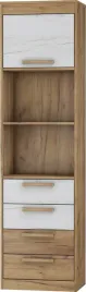 meble-emax-29-regal-w1d4s-craft-zloty-craft-bialy