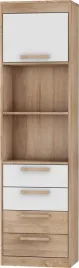 meble-emax-29-regal-w1d4s-sonoma-jasna-bialy-pol