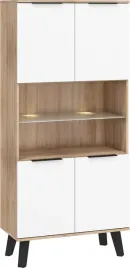 meble-vens-10-regal-4d-sonoma-jasna-bialy-polysk