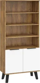 meble-vens-08-regal-2d-dab-burgundzki-bialy-polysk