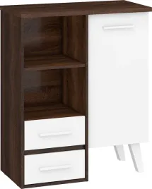 meble-norsid-10-regal-1d2s-dab-sonoma-ciemna-bialy