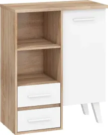 meble-norsid-10-regal-1d2s-sonoma-jasna-bialy