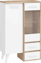 meble-norsid-11-regal-1d2sw-sonoma-jasna-bialy